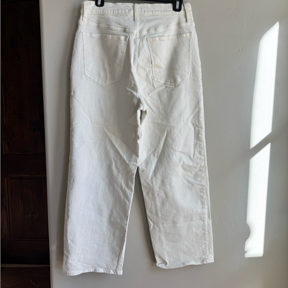 Madewell The Perfect Vintage Wide Leg Crop Jean Tile White Comfort Stretch 29 - Picture 5 of 8